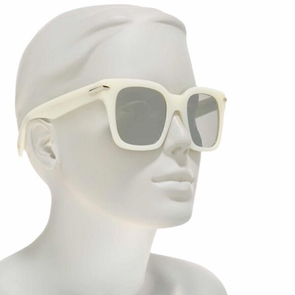 RAG & Bone square oversized sunglasses pearl white new main image 5